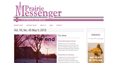 Desktop Screenshot of prairiemessenger.ca